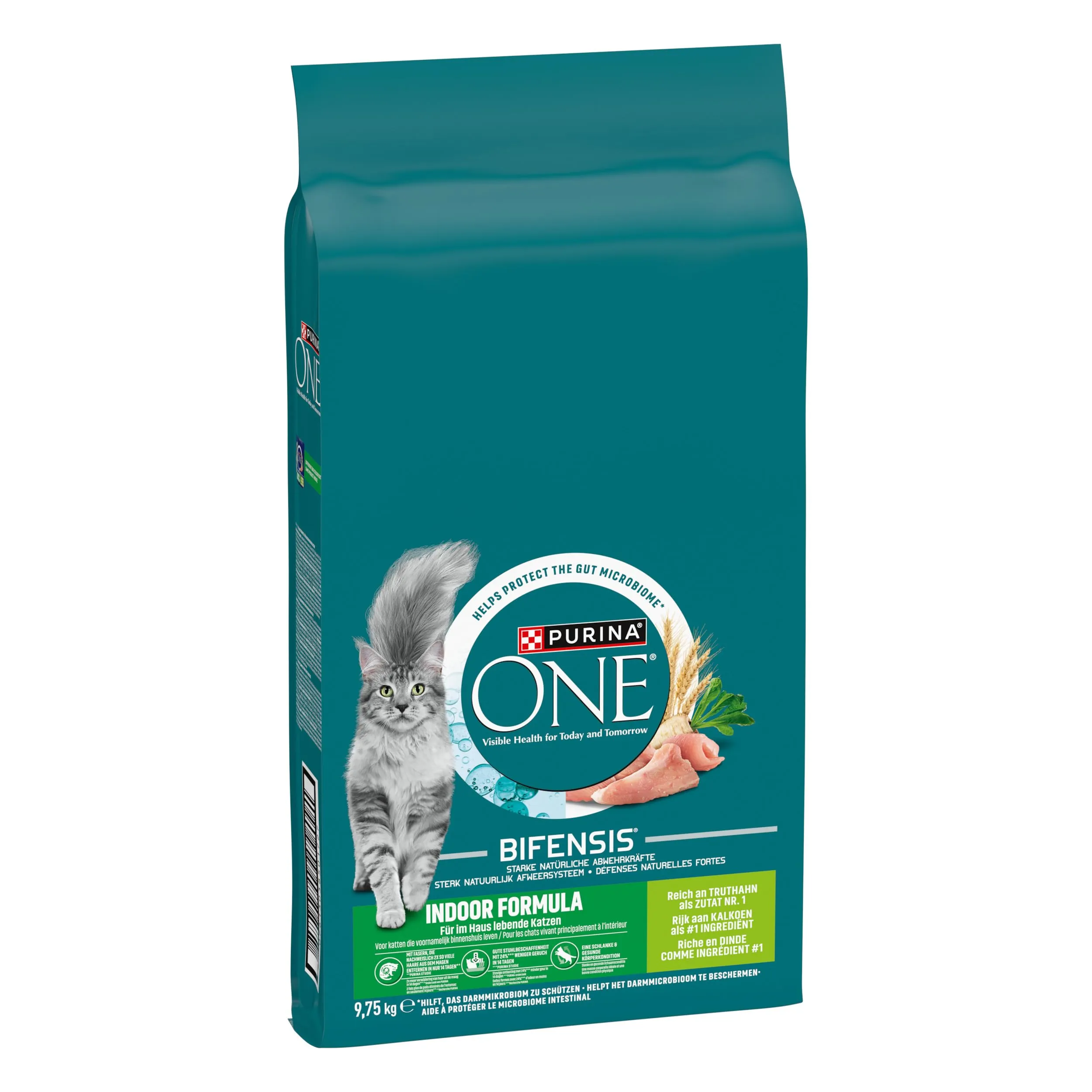Purina One Bifensis Indoor Crocchette Gatti Adulti, 1 Sacco da 9,75 kg