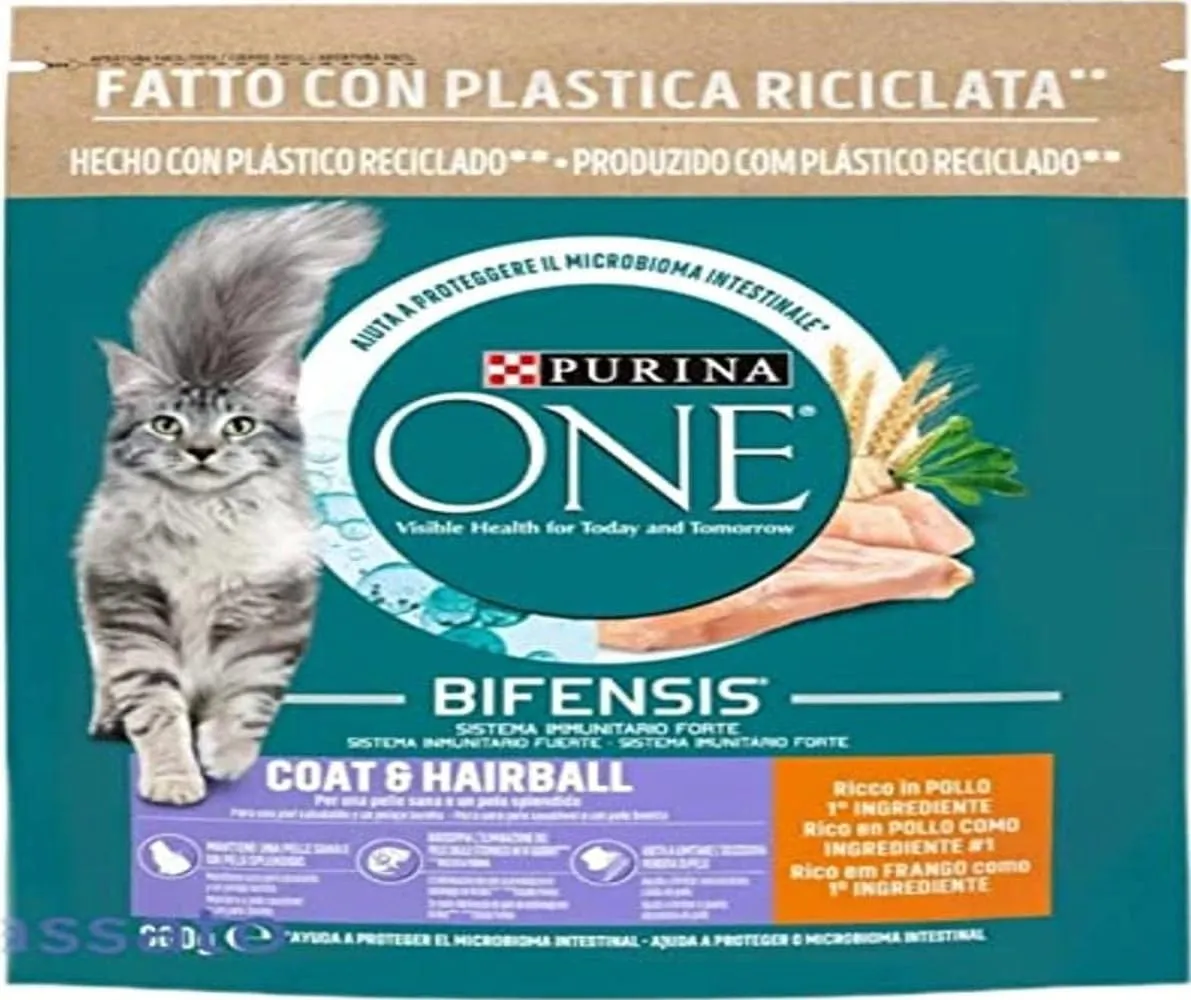Purina One Bifensis Crocchette Gatti Speciale Pelle e Pelo Pollo e Cereali 800g
