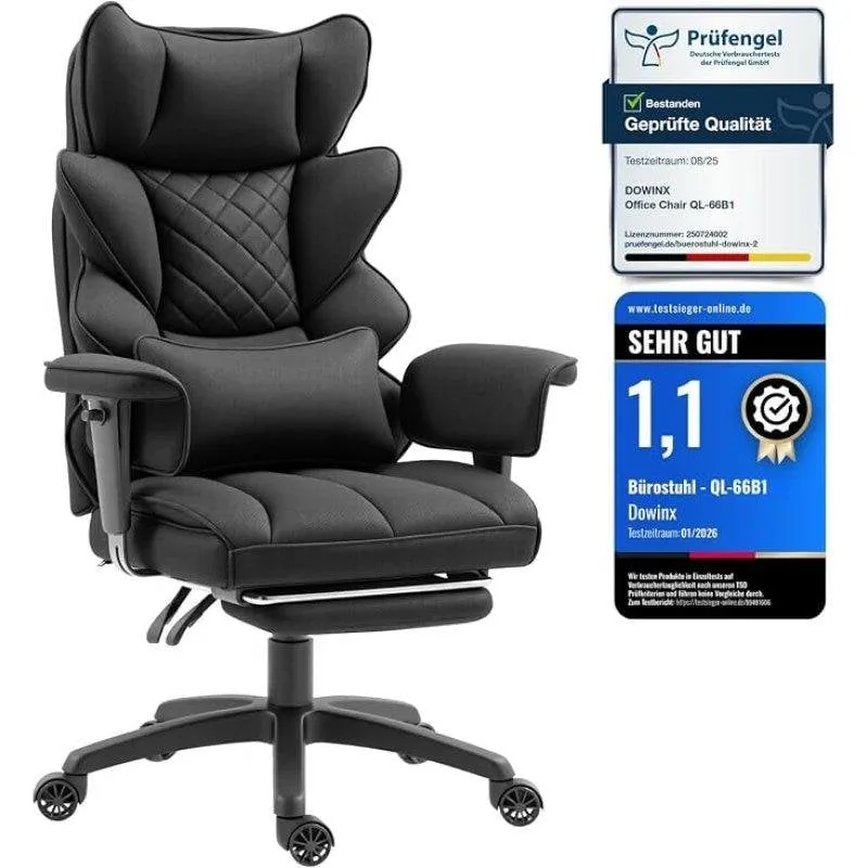 Sedia da Ufficio Dowinx QL-66B1 Ergonomica Reclinabile PU