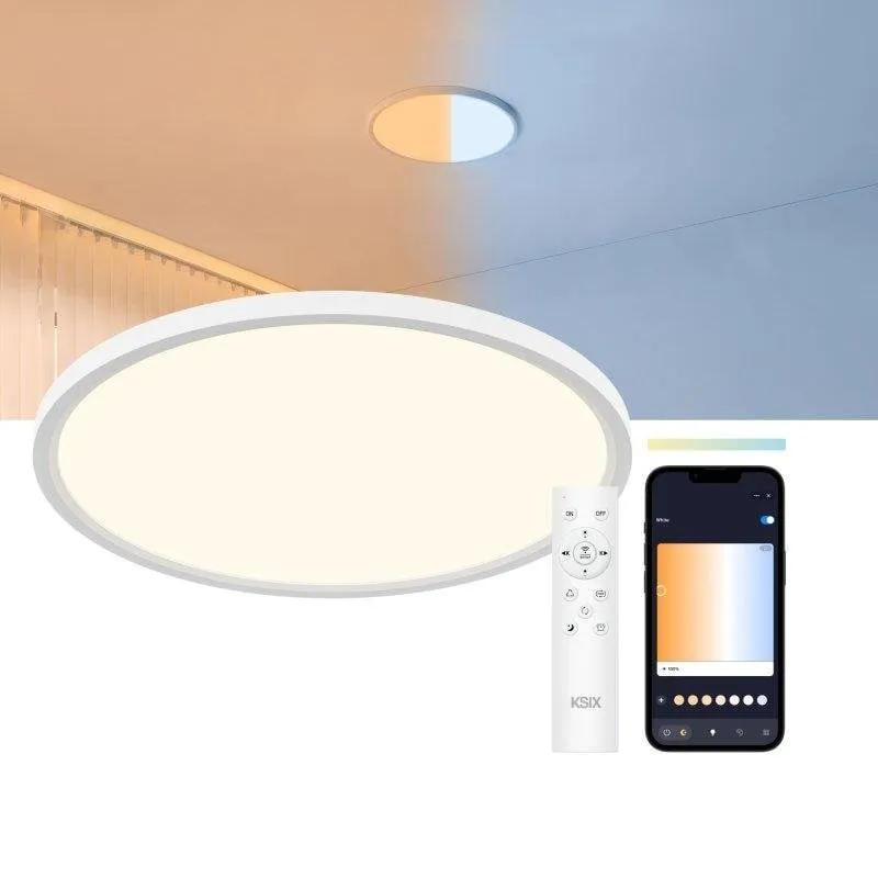 Plafoniera Ksix Levora Plus Smartled 50 cm 5000 lm 40 W design ultrasottile
