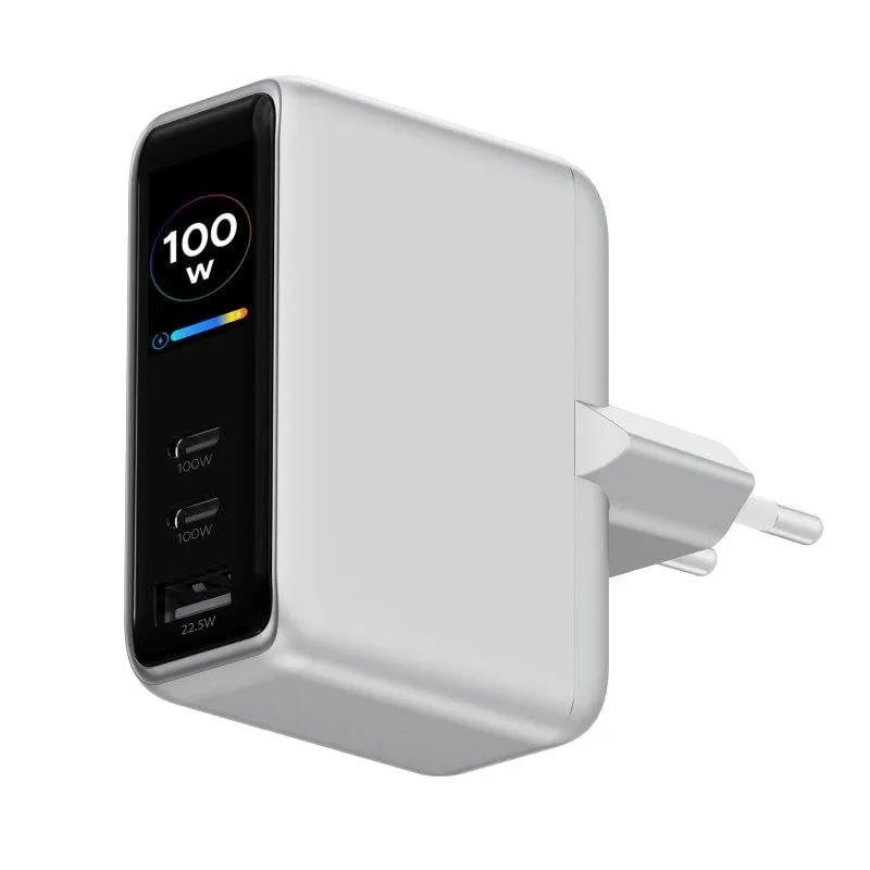 Caricatore USB-C Ksix VoltView 100 W con Display TFT