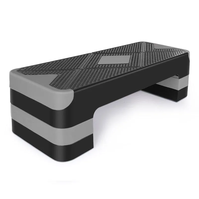 Step fitness Welltin regolabile 3 livelli 250 kg grigio