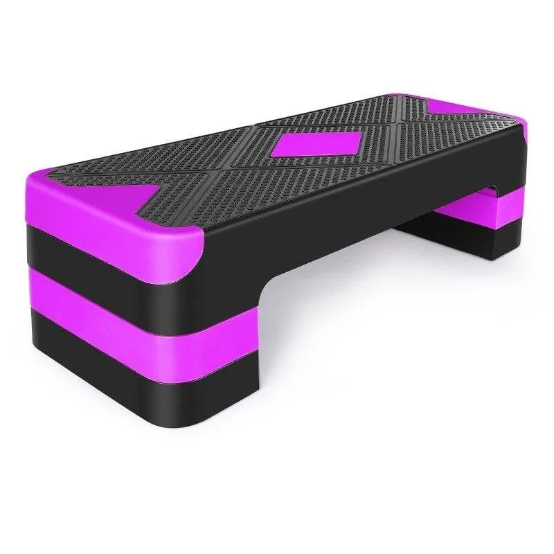 Stepper fitness Welltin regolabile 3 livelli viola