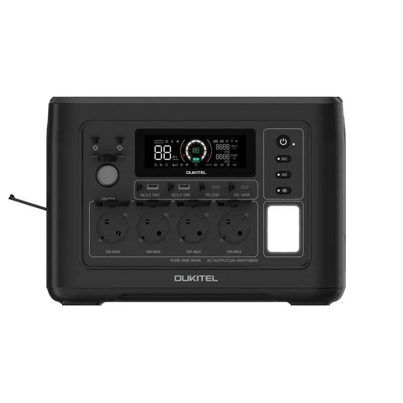 Stazione energia OUKITEL 1000EPLUS 1024Wh LiFePO4 1800W