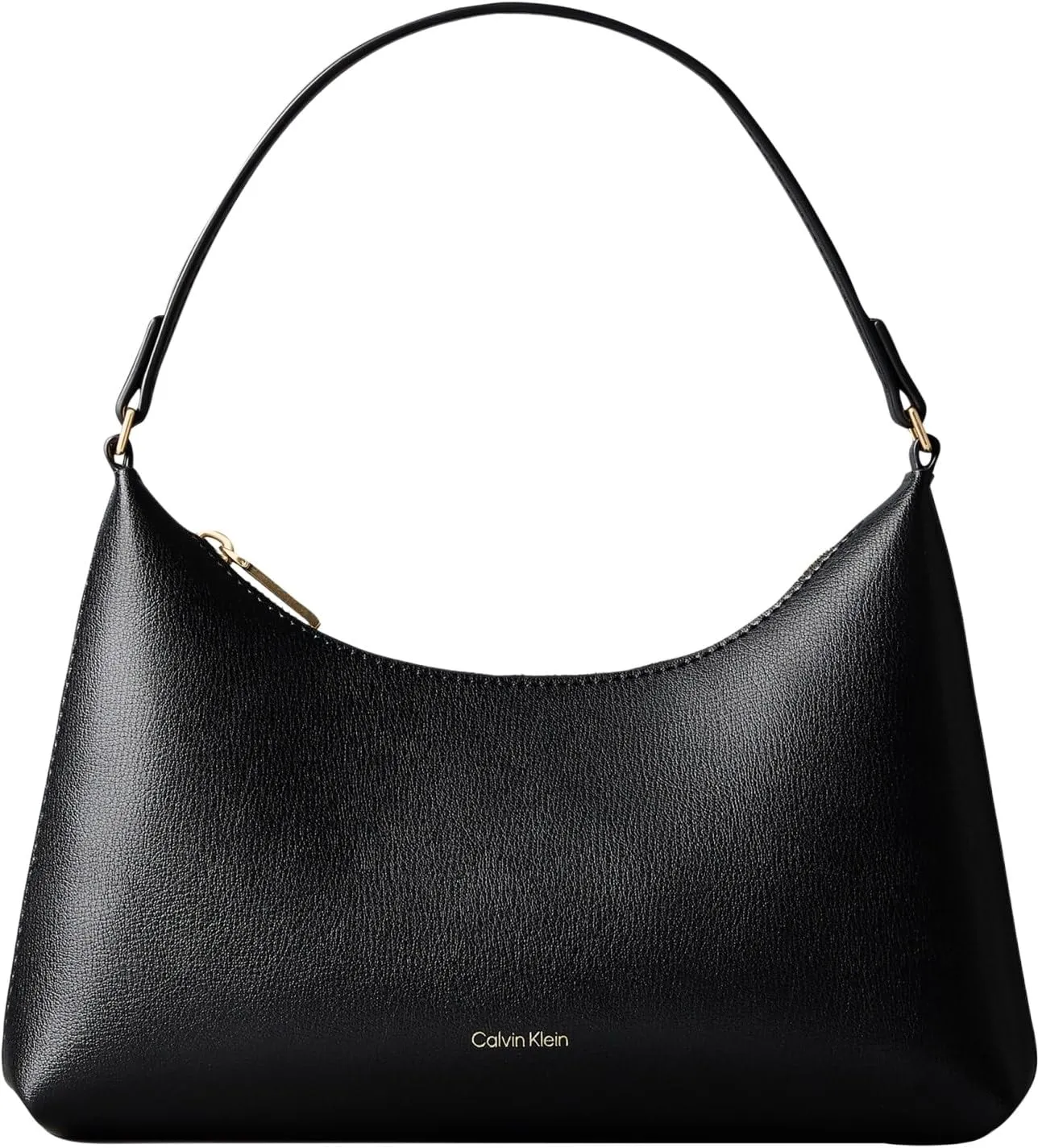 Calvin Klein Women Handbags FOIL LOGO SMALL SHOULDER BAGLV04F3890G BLACK (Black/Toasted Coconut), One Size