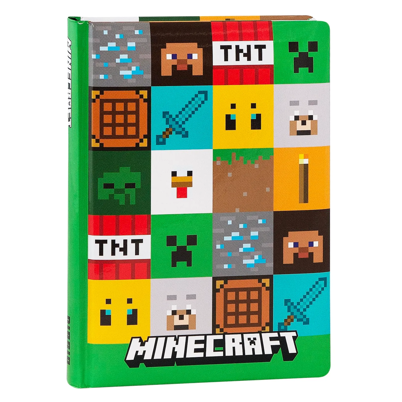 MINECRAFT - Diario Scuola Ufficiale Minecraft, Diario 12 Mesi per Bambini e Ragazzi, con Copertina Imbottita, 320 Pagine Colorate, Ideale per Scuola Elementare e Media, 13x17.8 cm