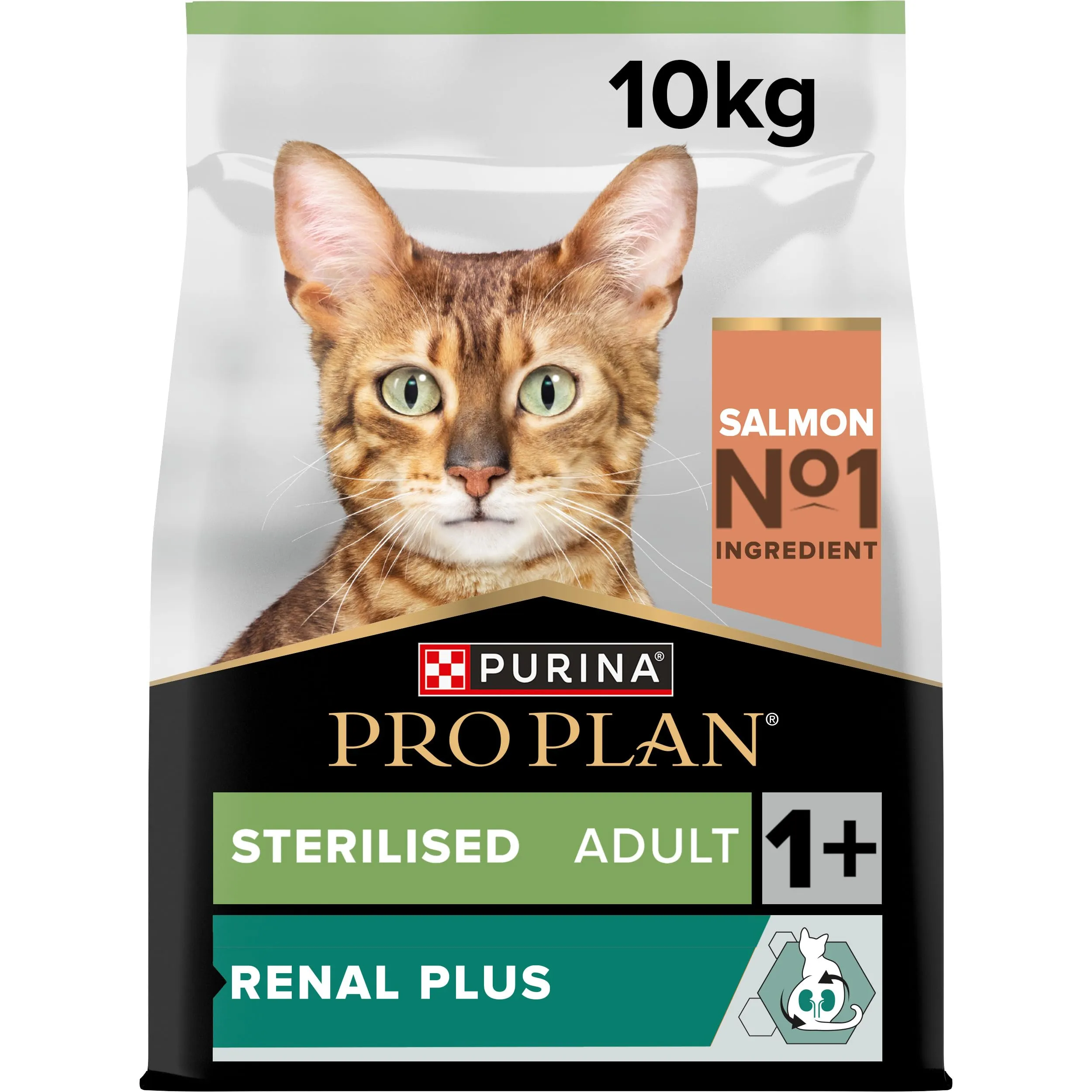 PURINA PRO PLAN Renal Plus Crocchette per Gatti Sterilizzati Sacco da 10 kg