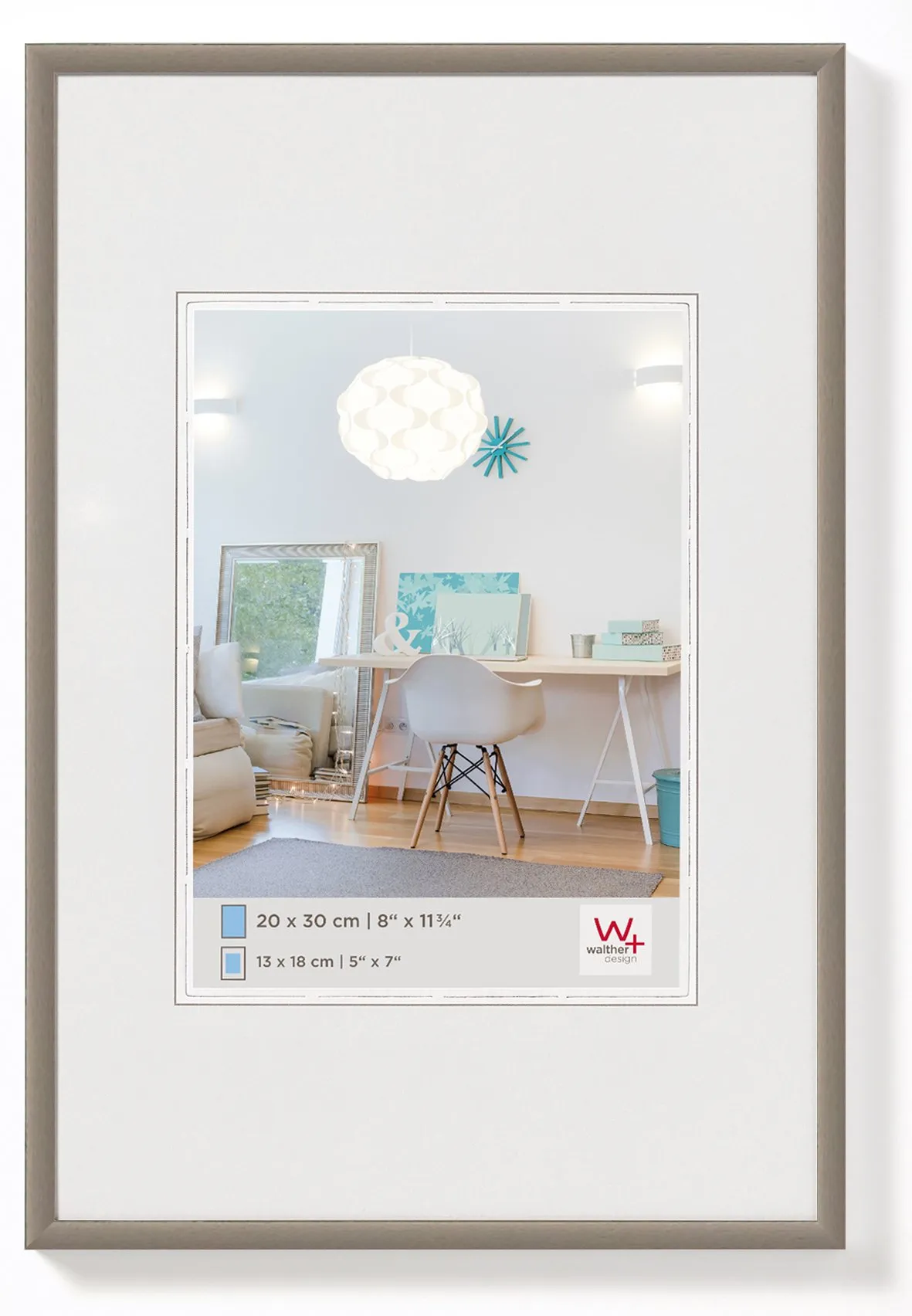 walther design Cornice in Acciaio 40 x 60 cm New Lifestyle Cornice in plastica KV460D