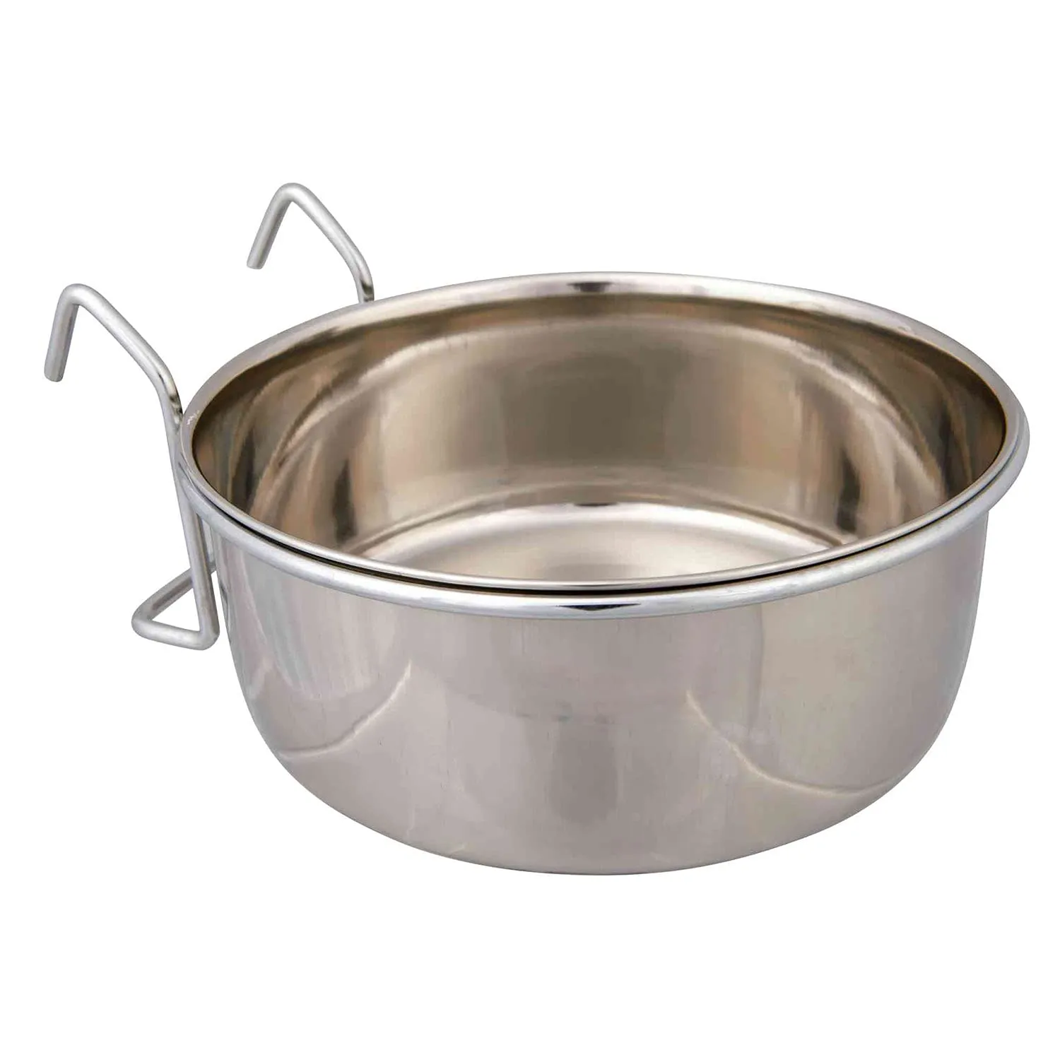 Trixie - Ciotola in Acciaio Inox con Supporto, capacità 900 ml, Diametro 14 cm