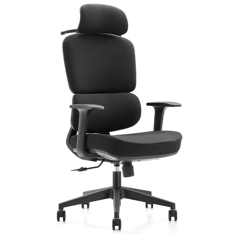 Sedia da scrivania ergonomica nera Owlotech Prestige