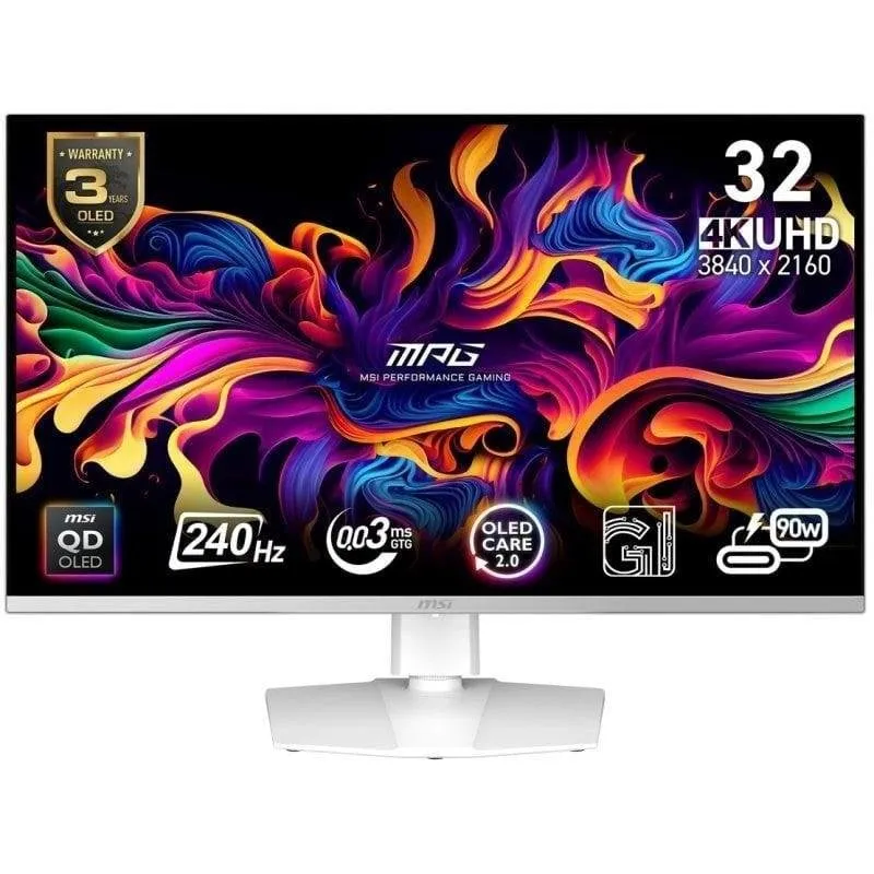 Monitor PC MSI MPG 321URXW 32" UltraHD 4K 240Hz QD-OLED HDR400 0,03ms USB-C