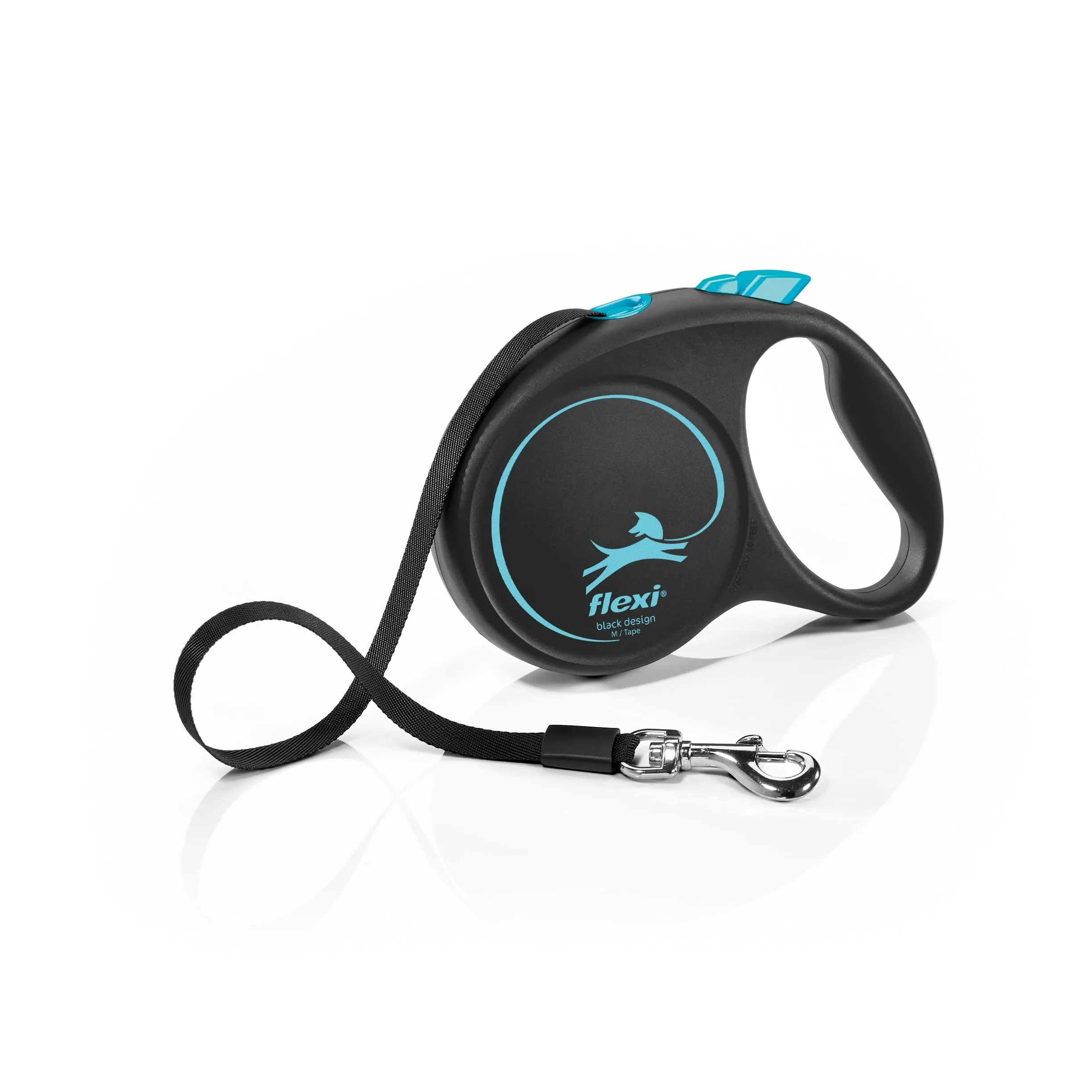 FLEXI - Avvolgicavo di design, colore: Nero/Blu - M