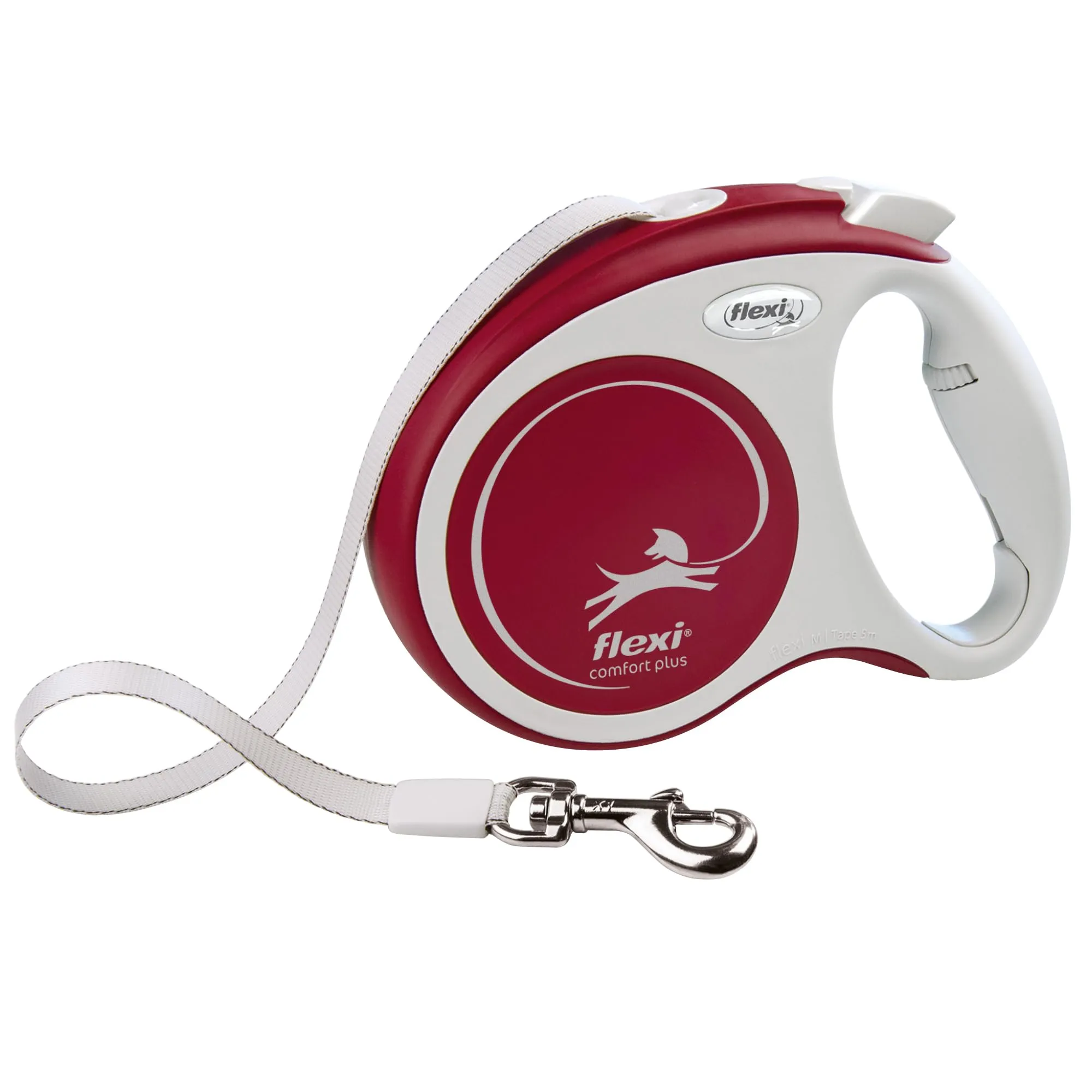 flexi Comfort Plus M Guinzaglio Allungabile 5 m, 25 kg, Rosso