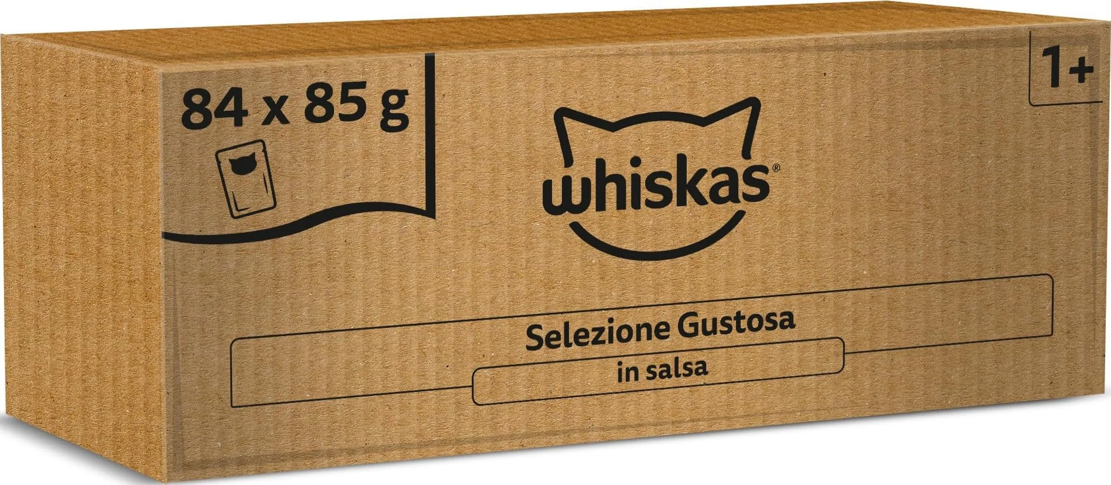 WHISKAS Cibo Umido in Salsa per Gatti Adulti 84x85g Selezione Gustosa