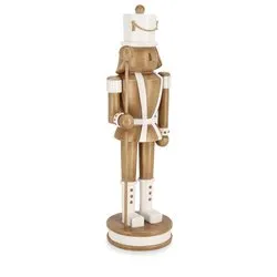 Soldatino schiaccianoci Resina (10,5x9x33cm) (1pz) WILLOG Marrone e Bianco 0979634
