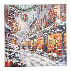 Quadro Natale SILENT NIGHT 0242932 (60x3,5x60cm)