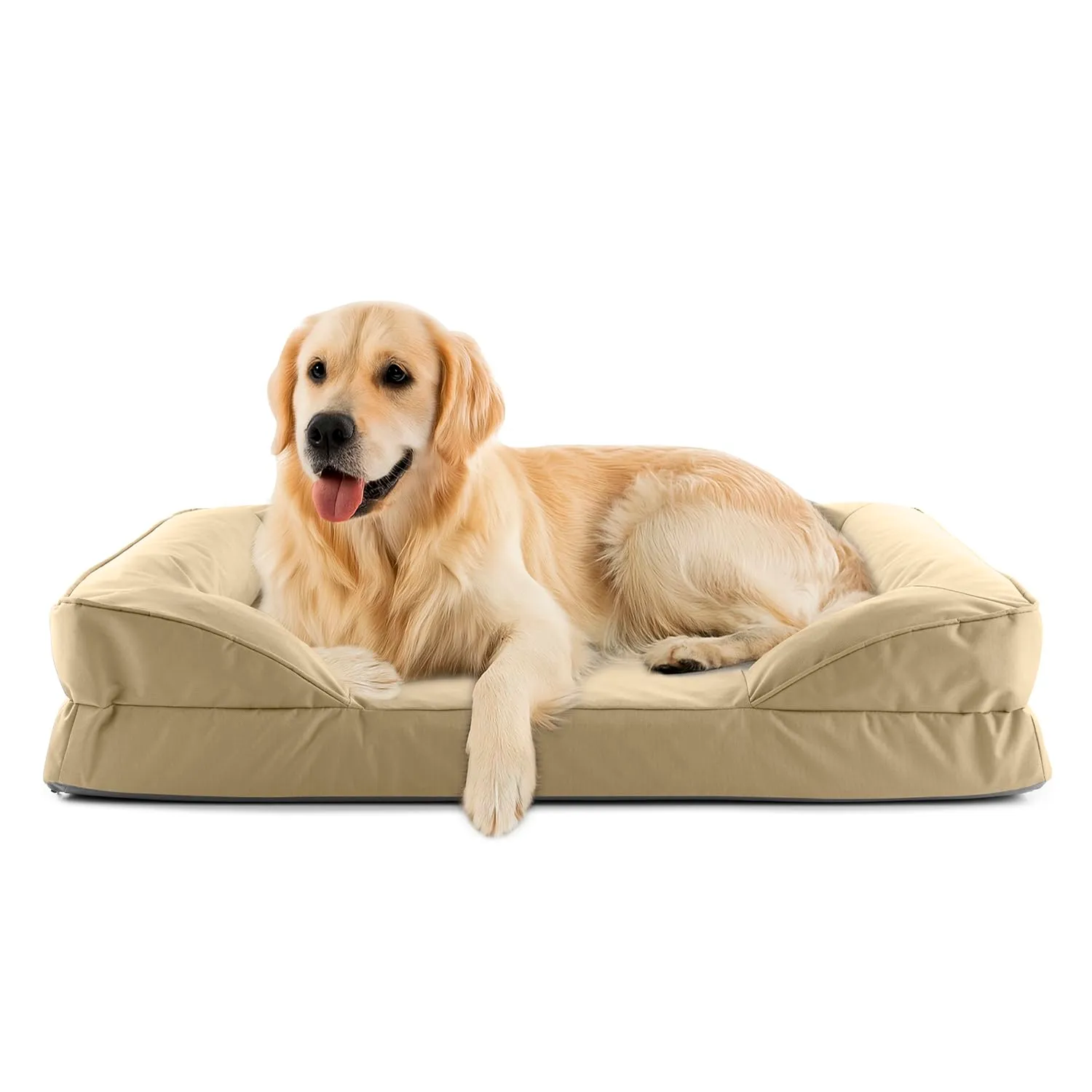 Lumaland Cuccia ortopedica per cani di taglia grande, con fondo antiscivolo, imbottitura e fodera lavabile, impermeabile