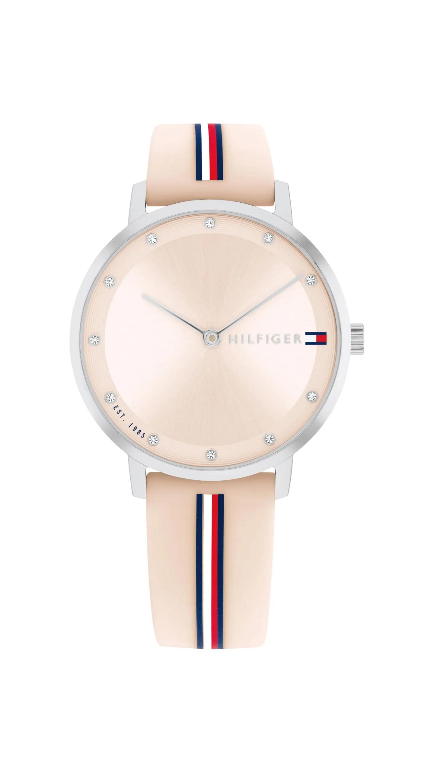 Tommy Hilfiger Orologio Con Movimento Al Quarzo A Due Lancette da Donna con Cinturino in Silicone Rosa - 1782737, Pink