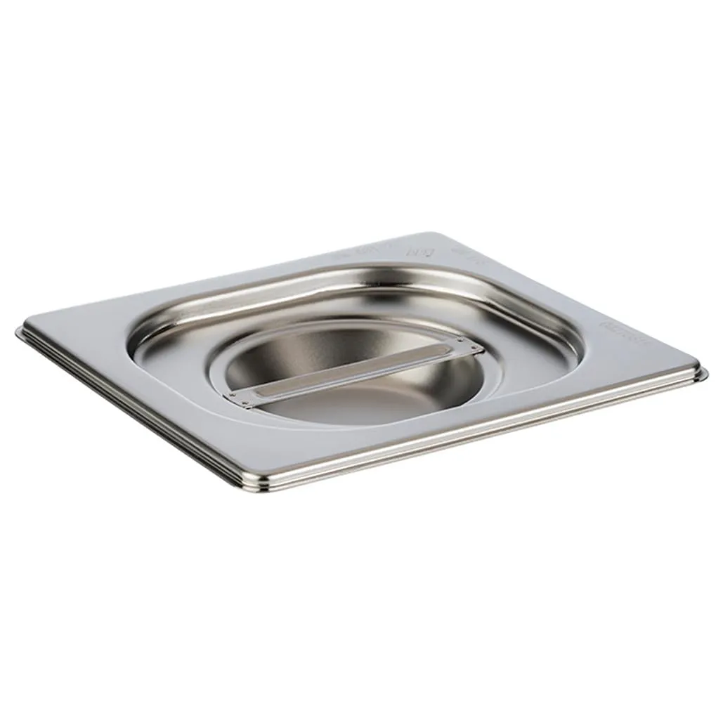 APS 81695 GN 1/6 - Coperchio senza foro per cucchiaio, in acciaio INOX, 176 x 162 mm