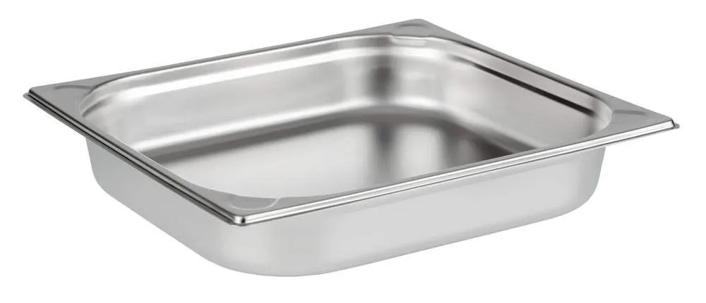 APS 81702 GN 2/3 - Contenitore in acciaio INOX, 35,4 x 32,5 x 6,5 cm, 5,5 l