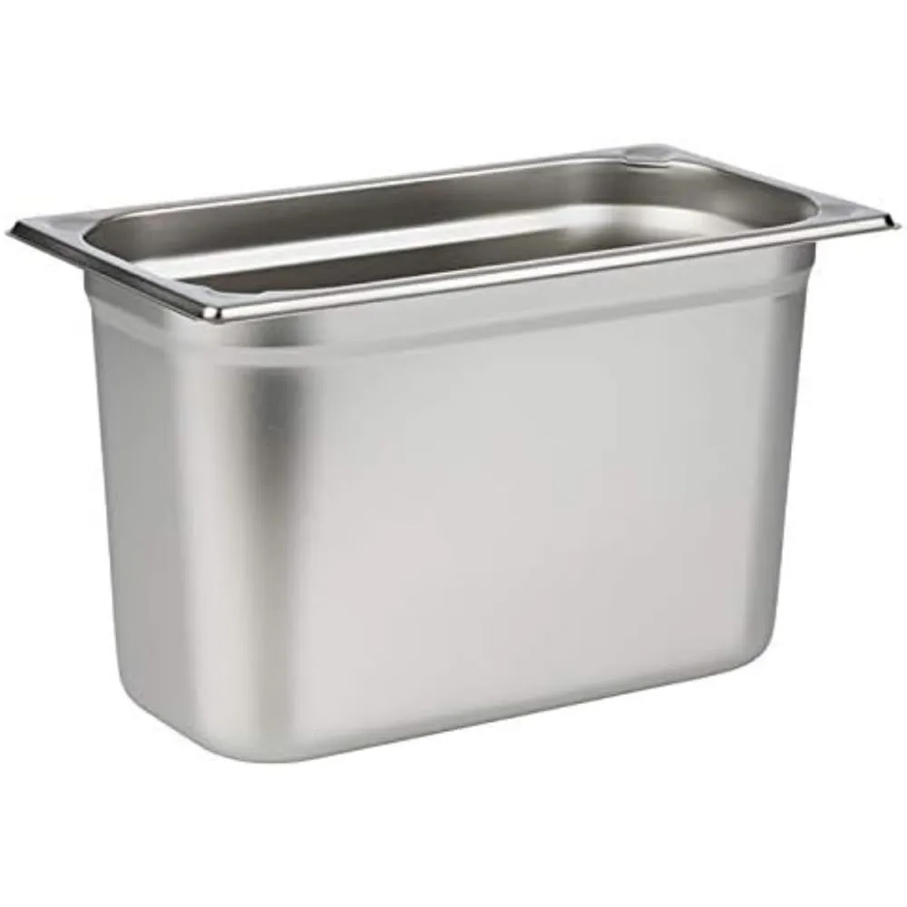 APS 81308 - Contenitore GN 1/3, in acciaio inox, dimensioni 175 x 325 mm, altezza 200 mm, volume 7,0 litri