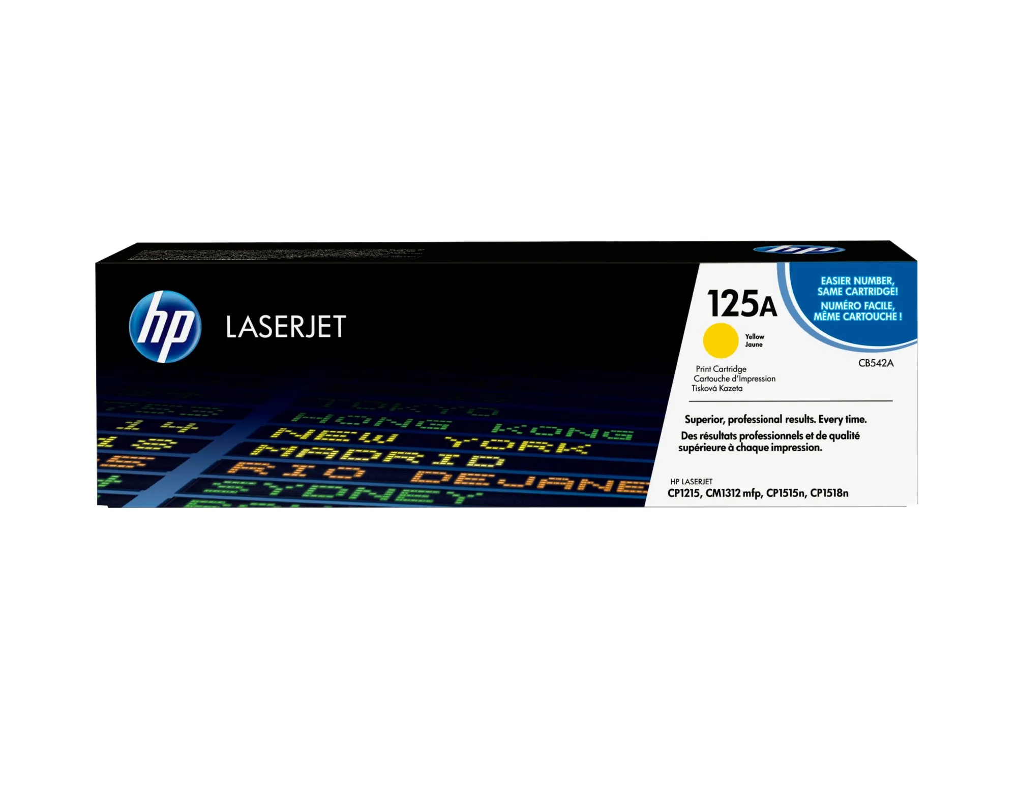 ORIGINALE HP toner giallo CB542A 125A 1400 pagine