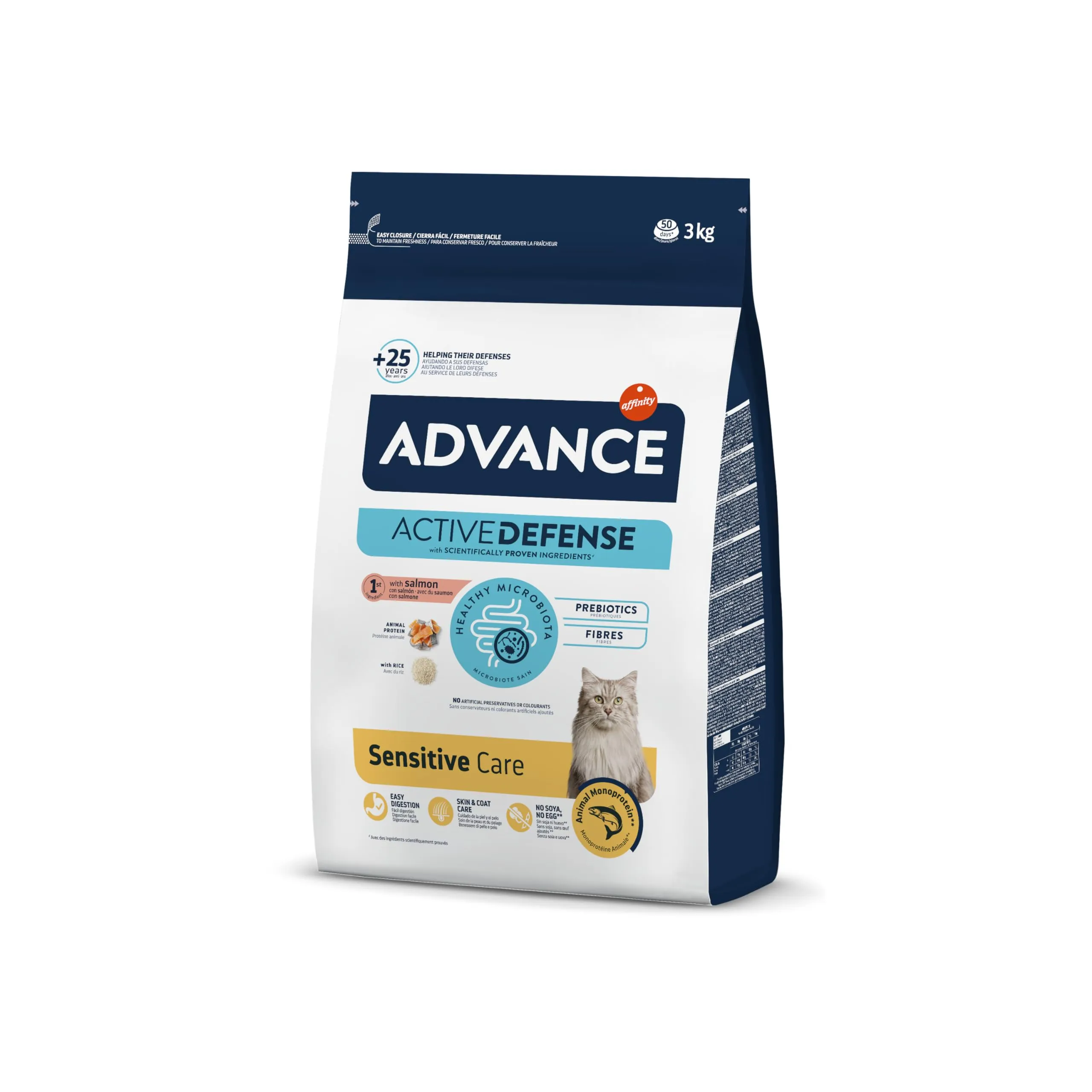 Advance Sensitive - Cibo per Gatti Adulti con Salmone - 3kg