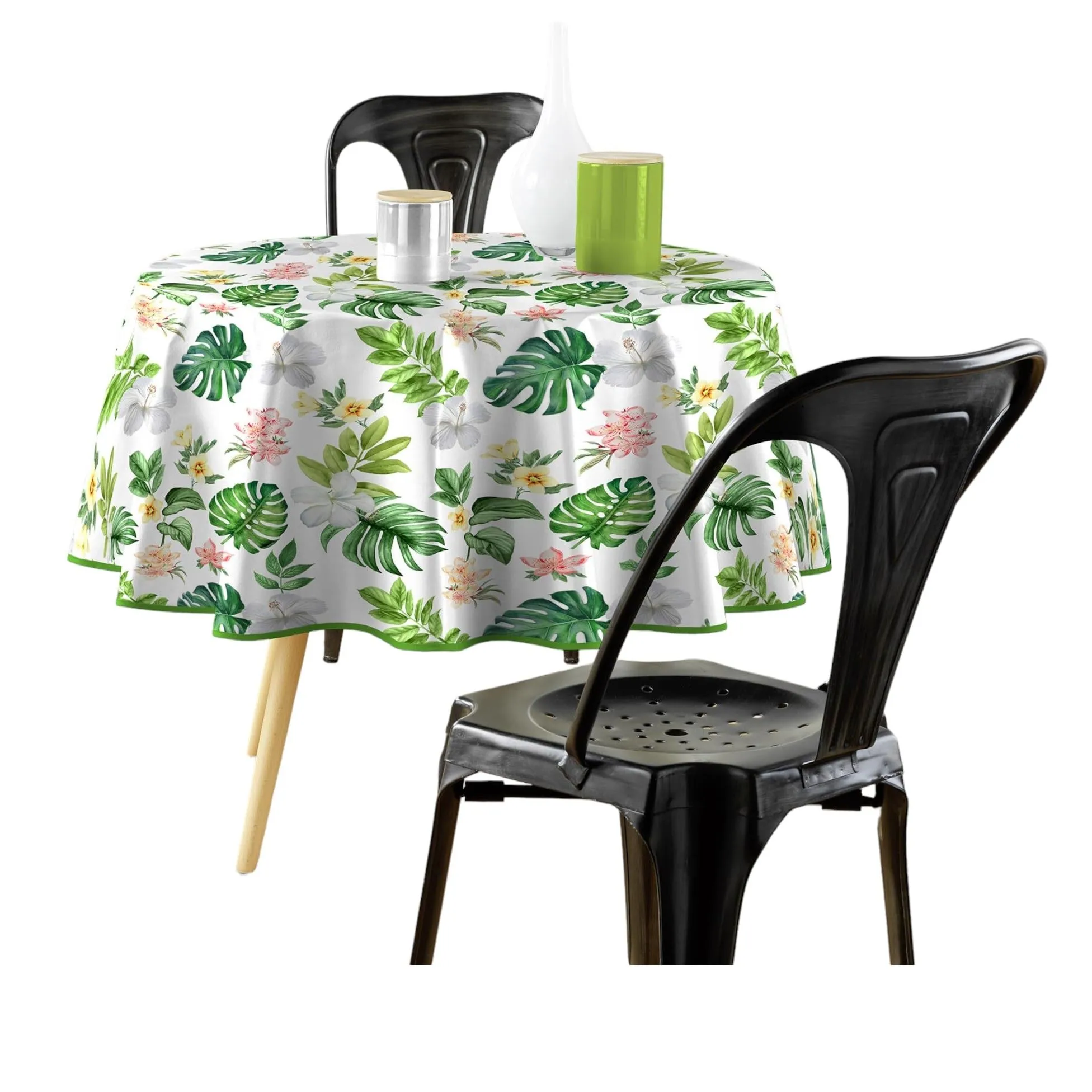 Douceur d'Intérieur, tovaglia rotonda (diametro 160 cm) Baleares, PVC stampato