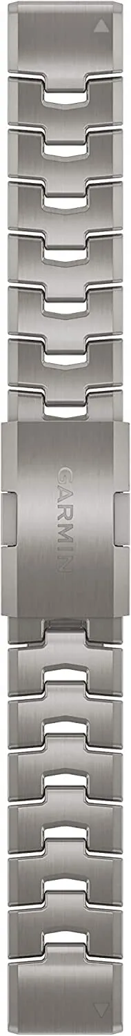 Cinturino Originale Garmin per le serie fēnix 5, 6, 7, Instinct, Instinct 2, Epix (Gen 2), Forerunner 935, 945, 955, quatix 5, 6, 7 e MARQ, 22mm, QuickFit, Titanio, Titanium