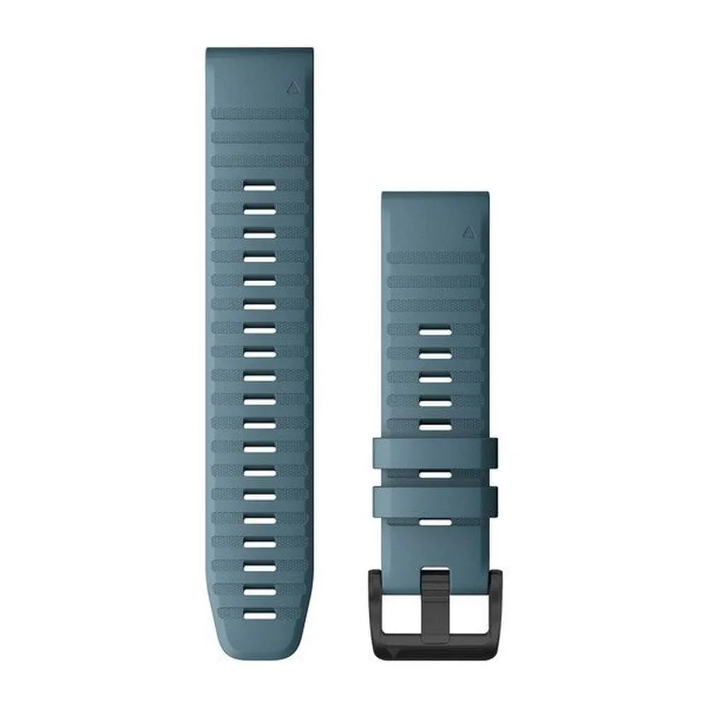 Garmin Cinturino Originale serie fēnix 5, 6, 7, Instinct, Instinct 2, Epix (Gen 2), Forerunner 935, 945, 955, quatix 5, 6, 7 e MARQ, 22mm, QuickFit, Silicone, Lakeside Blue