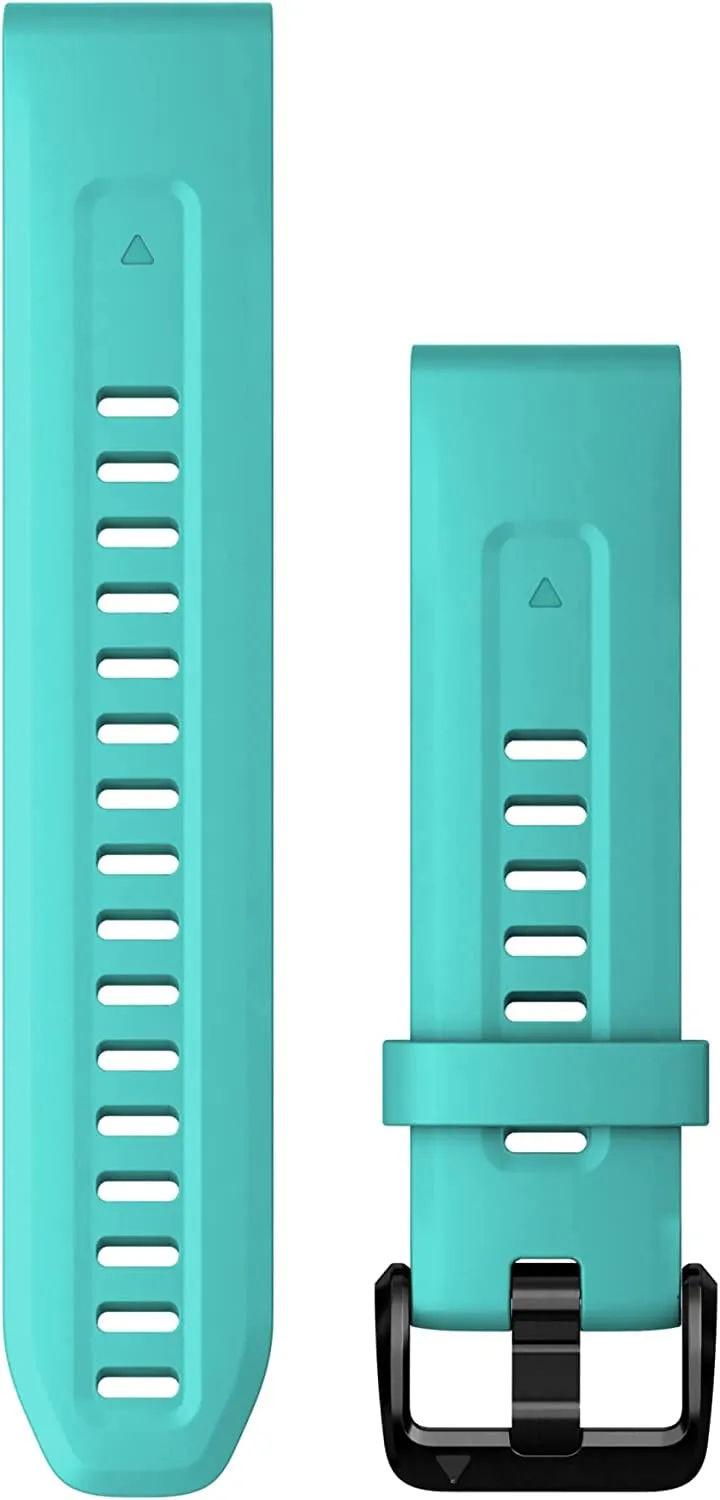 Cinturino Garmin 20mm QuickFit, Silicone, Aqua