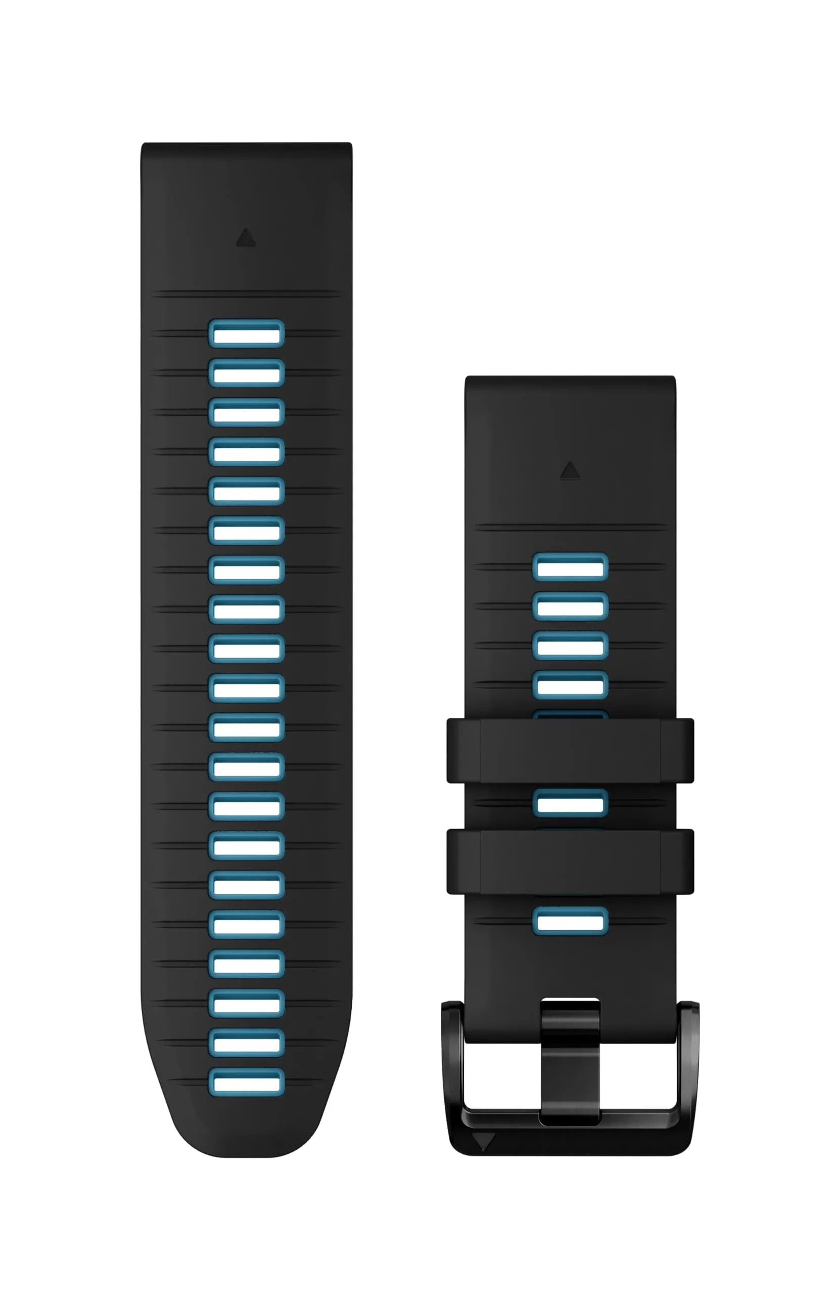 Cinturino Garmin 26mm QuickFit, Silicone, Black/Cirrus Blue