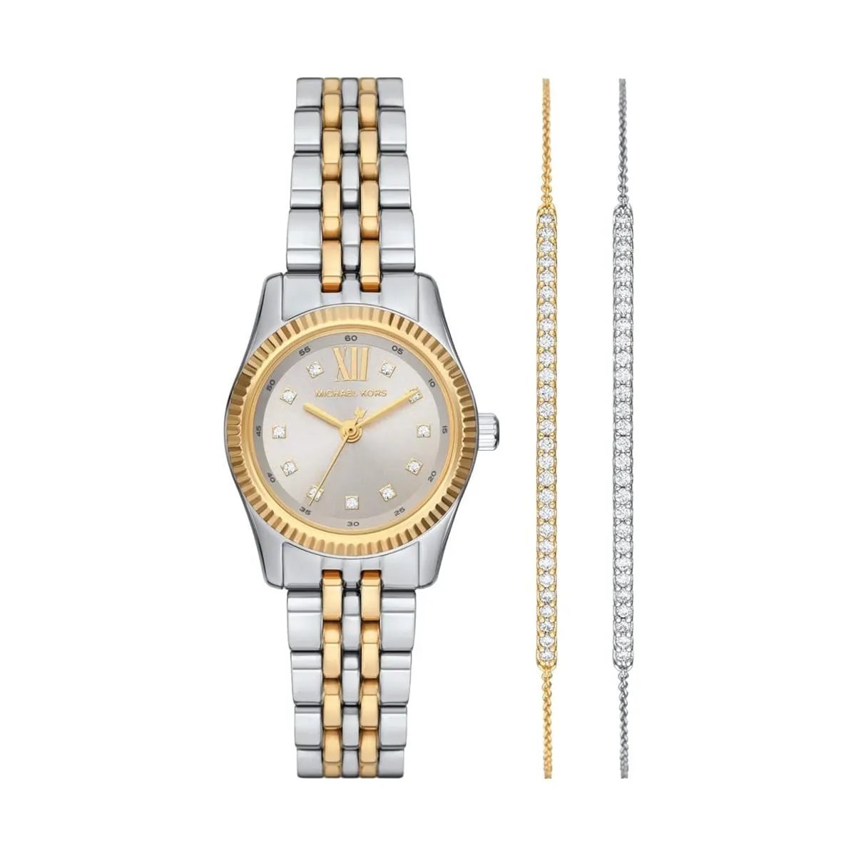 Michael Kors Orologio Lexington da donna, movimento al quarzo a tre lancette da 26 mm con cinturino in acciaio inossidabile