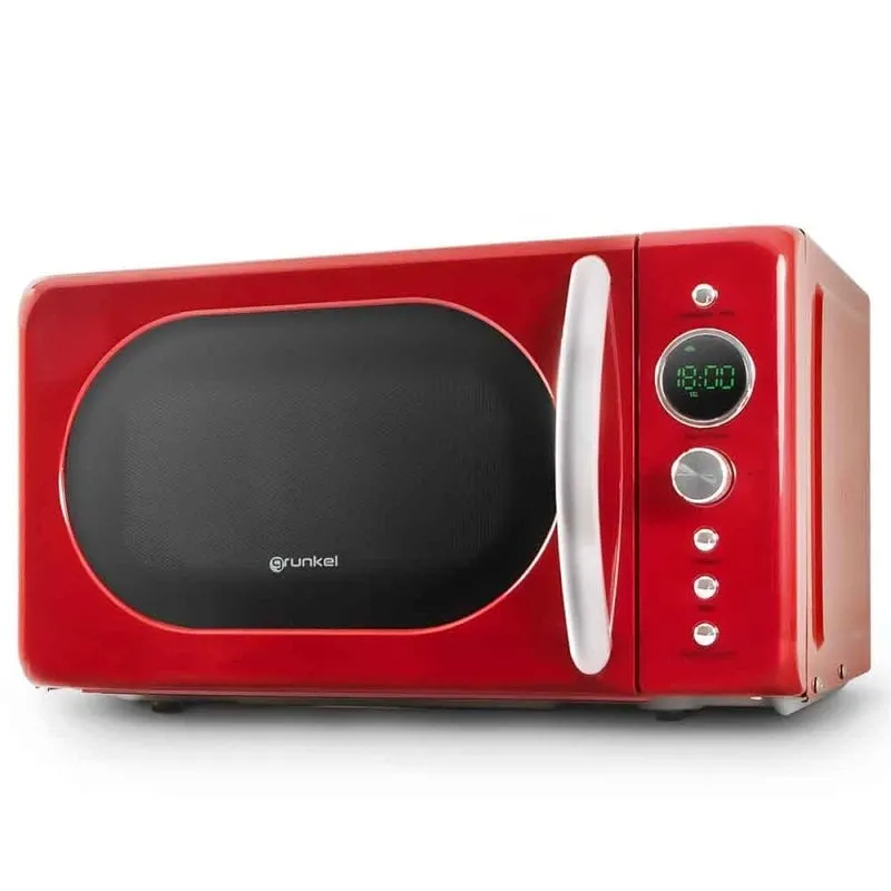 Grunkel MW-DGR Vintage Digital Microwave 20L 700W Rosso
