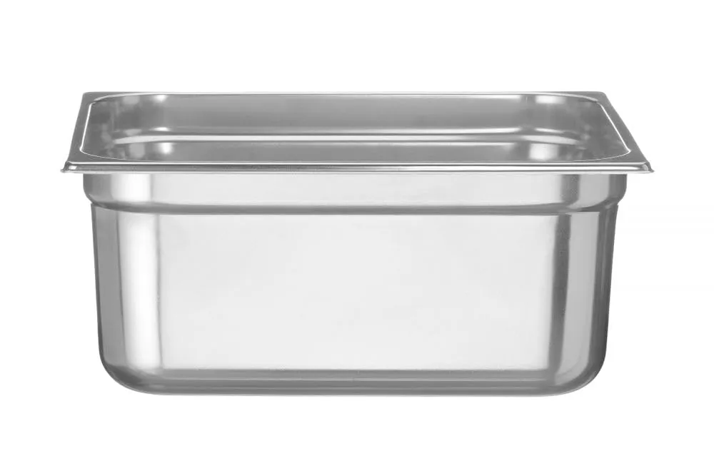 HENDI Contenitore Gastronorm, GN 2/3, resistenza termica -40 °C a 300 °C, compatibile con i forni a convezione, frigoriferi, bagno María, chafing dishes, 13L, 354x325x(H)150mm, acciaio inox 18/10