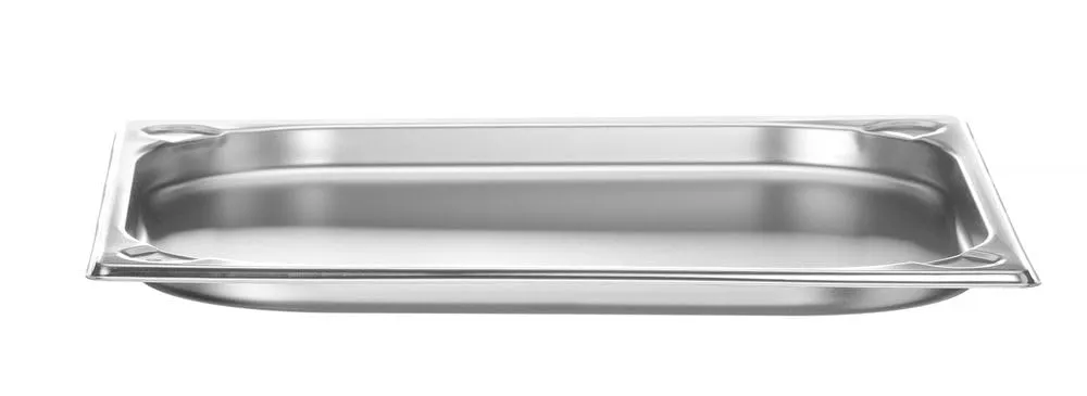 HENDI Contenitore Gastronorm GN 2/3, Kitchen Line, resistenza termica -40 °C a 250 °C, adatto a forno e bagnomaria, 1,5L, 354x325x(H) 20mm, acciaio inox