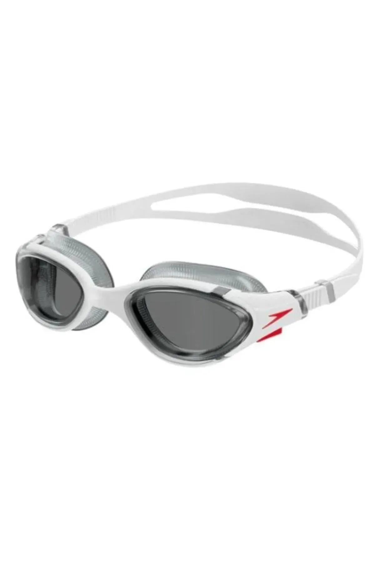 Speedo Unisex Occhialini da nuoto Biofuse 2.0 | Regolazione semplice brevettata | Anti-appannamento | Tenuta stagna | Migliore aderenza | Comfort migliorato White/Red/Light Smoke One Size