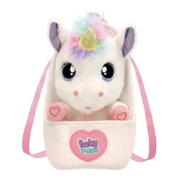 Peluche Unicorno Fantasy sonoro con zainetto (33cm) BABY PAWS IM933859