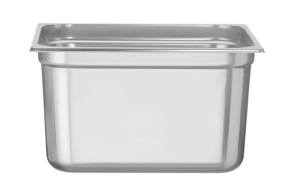 HENDI Contenitore Gastronorm, GN 2/3, resistenza termica -40 °C a 300 °C, compatibile con i forni a convezione, frigoriferi, bagno María, chafing dishes, 18L, 354x325x(H)200mm, acciaio inox 18/10