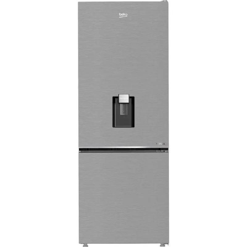 Frigorifero Beko Combi 192cm 490L Classe E Metallico con Dispenser Acqua e Ghiaccio