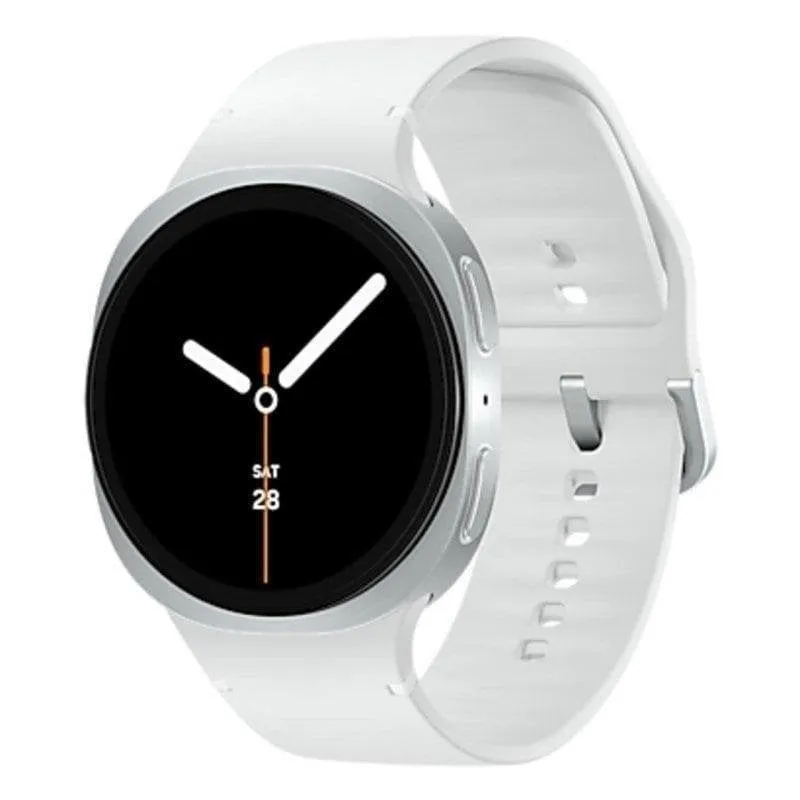 Samsung Galaxy Watch 8 Bluetooth GPS 44mm Argento Cinturino Bianco M Cardio IP68