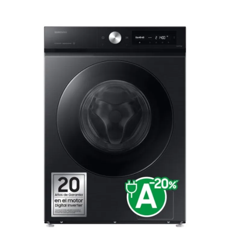 Lavatrici Samsung WW11DB7B94GBU3 11kg Carica Frontale 1400rpm A Nero Wi-Fi IA Ecobubble Dosaggio automatico