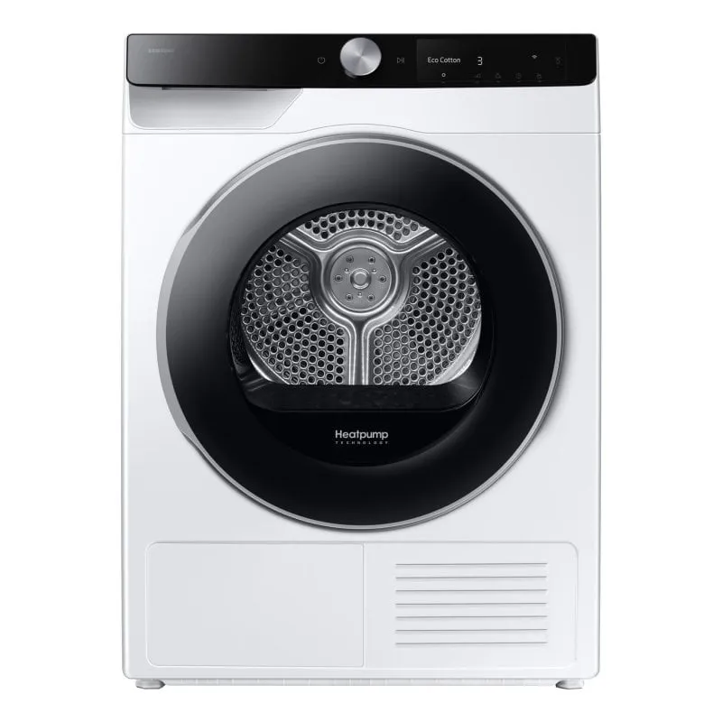 Asciugatrice a pompa di calore Samsung DV90DG6845LKU3 da 9 kg con porta reversibile AI Wi-Fi