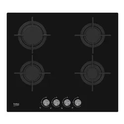 Piano cottura gas 4 zone Hilg64222S Black (60cm)