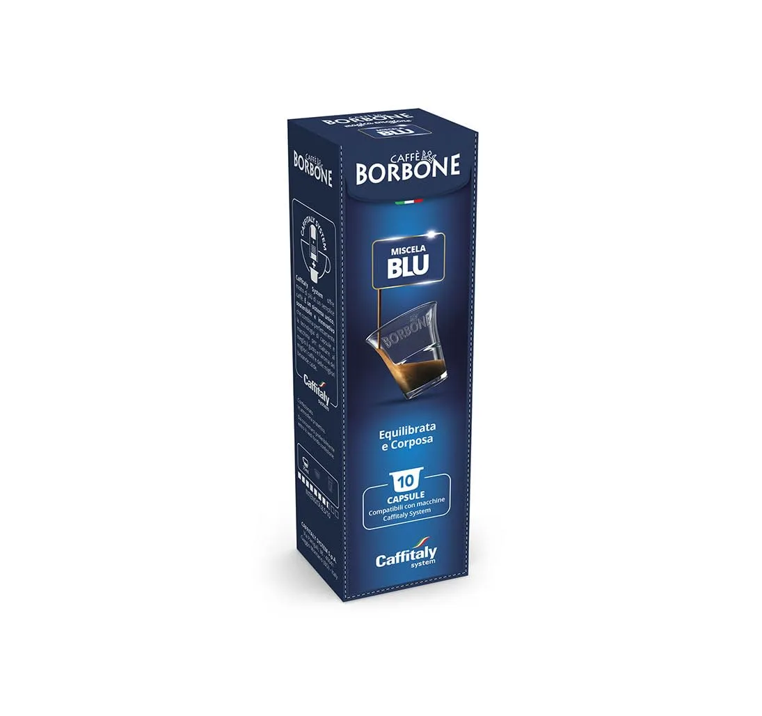 Caffè Borbone Miscela Blu - 10 Capsule Originali - Per Macchine da caffè Caffitaly®*