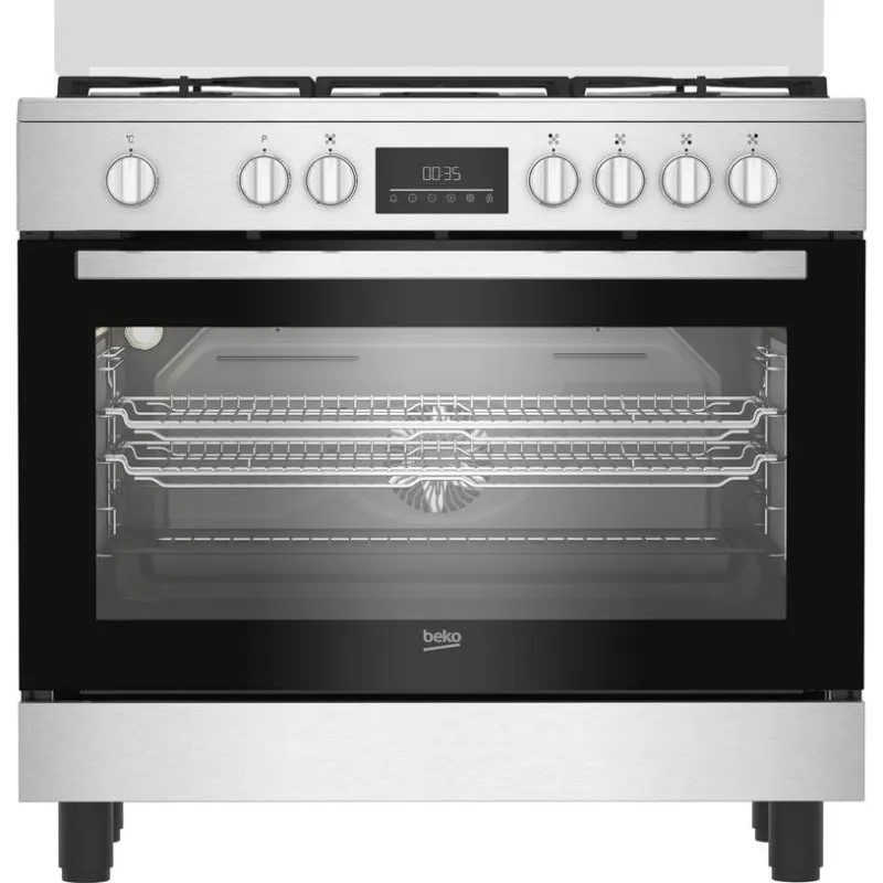 Cucina indipendente Beko BGM11226EX 5 fuochi gas forno elettrico 111L inox
