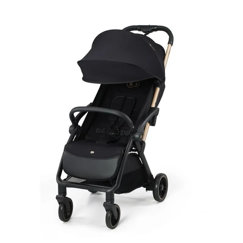 Sedia Passeggino Kinderkraft Apino Leggera Pieghevole Ruote Solide Nero