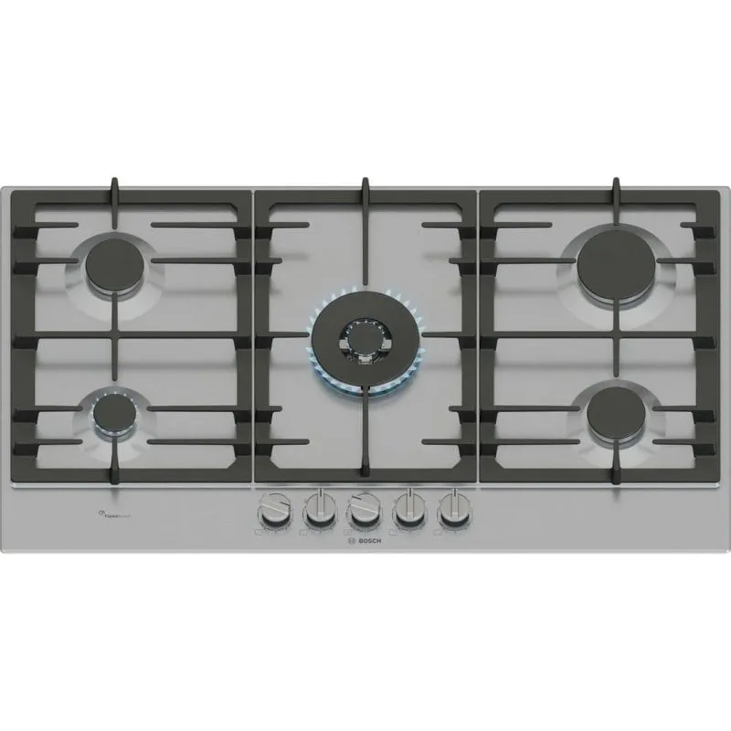 Piano cottura Bosch Serie 6 PCR9A5I90 gas 5 fuochi inox FlameSelect