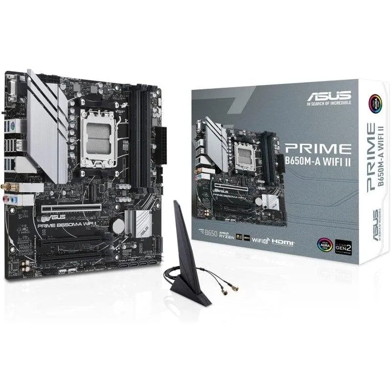 Schede Madri ASUS PRIME B650M-A B650 AM5 DDR5 micro ATX WiFi 6 RGB RAID