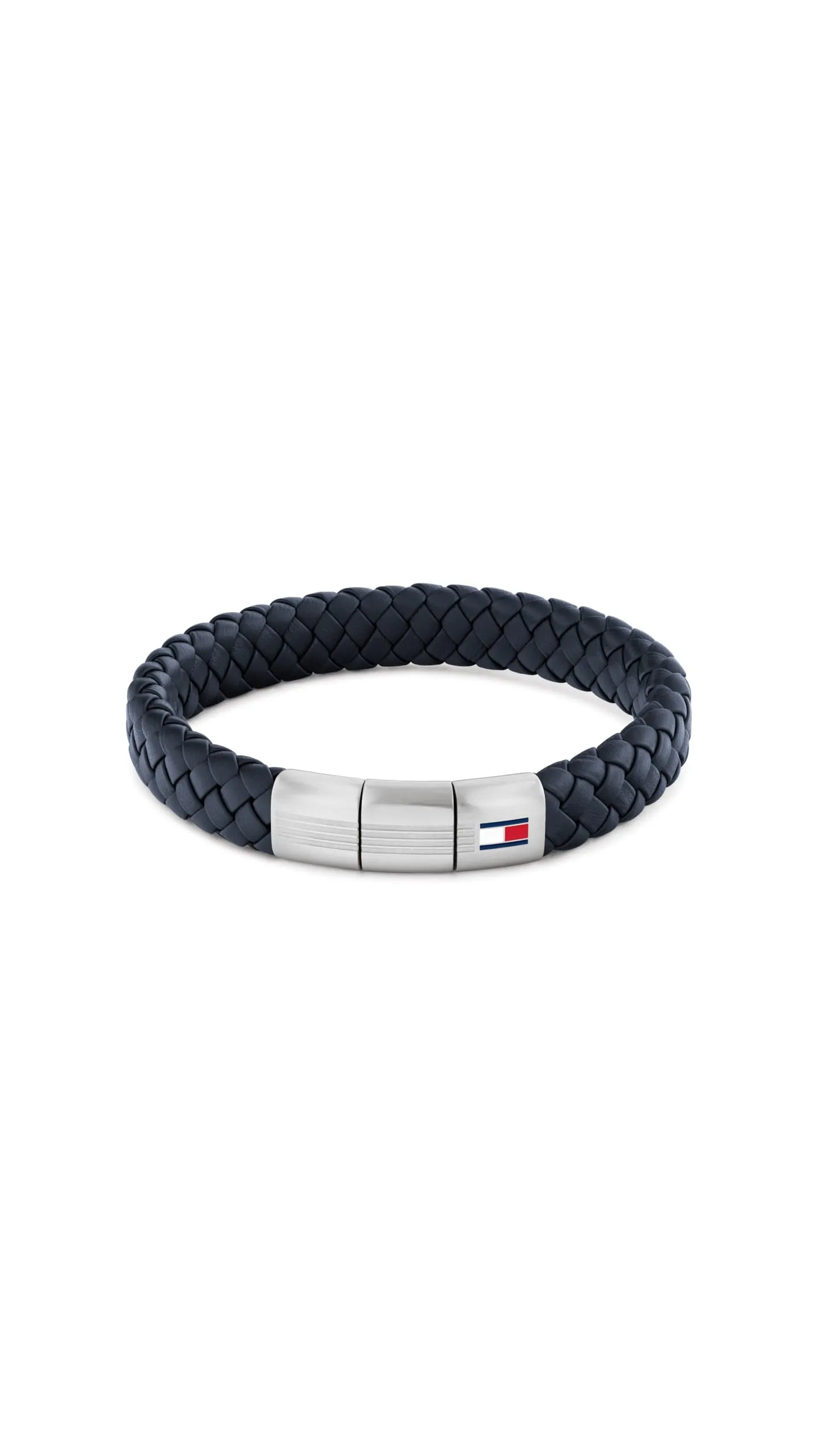 Tommy Hilfiger Jewelry Bracciale in Pelle Intrecciata da Uomo Colore Blu - 2790660